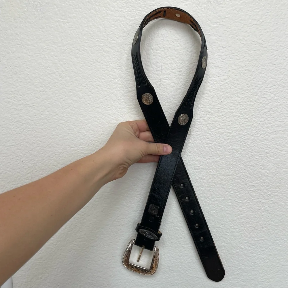 Brushy Creek Full Grain Cowhide Leather Belt Size 34
